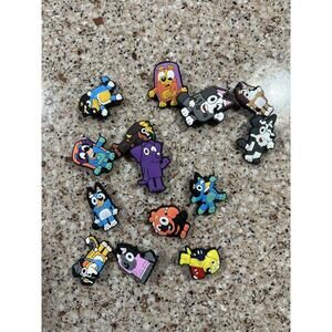 Bluey themed shoe charms. for Crocs, 14 total. NEW without tag